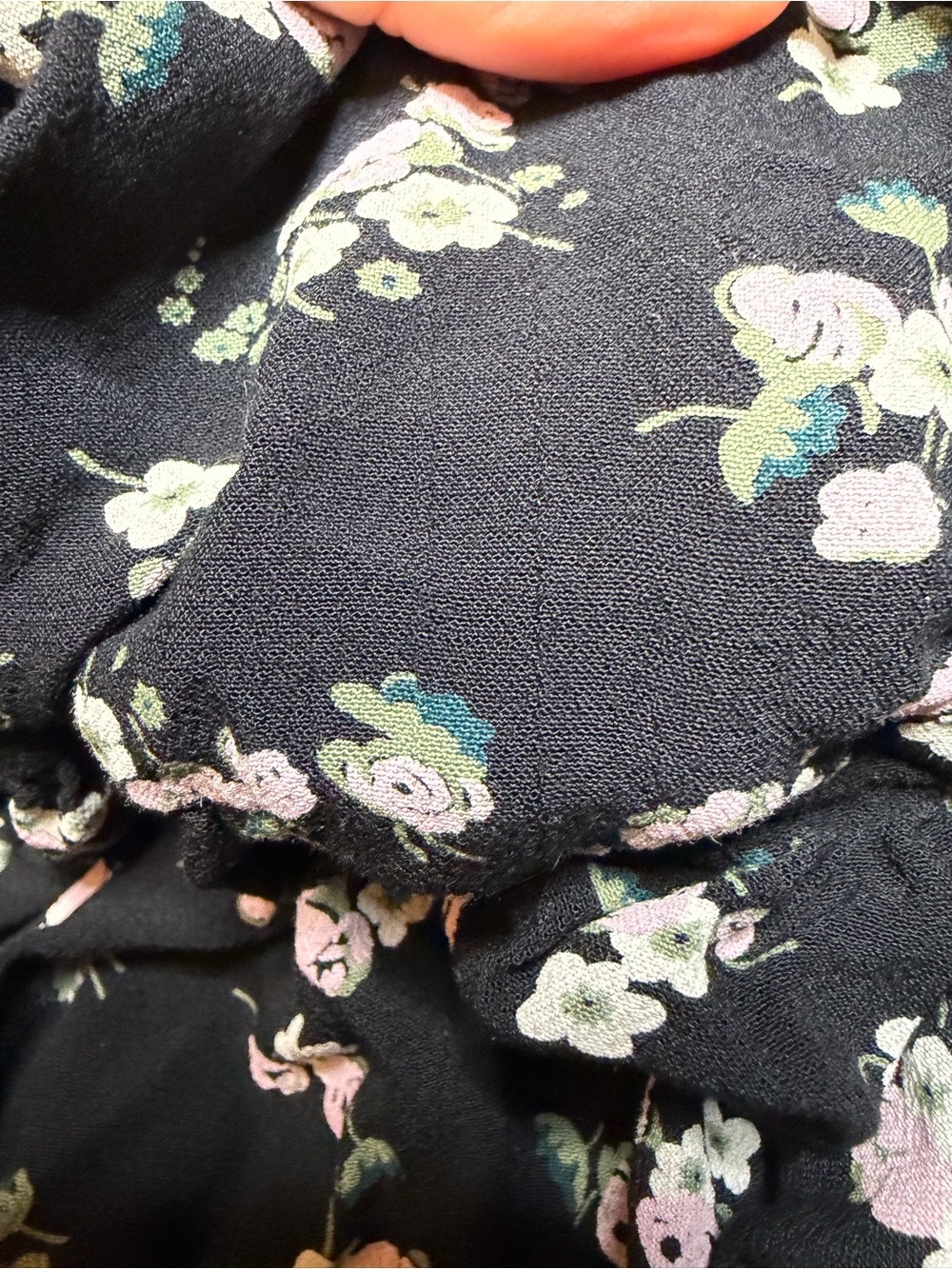 BP. Nordstrom S Black Floral Babydoll Dress | Puff Sleeve | Ditsy Floral - Picture 7 of 11